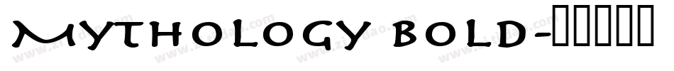 Mythology Bold字体转换